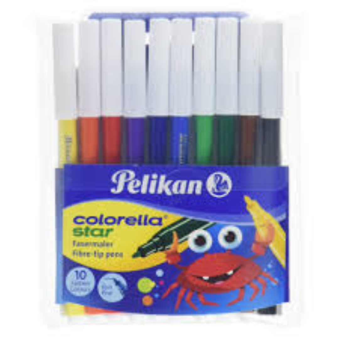 PELIKAN FELT PENS SET 10S 904821